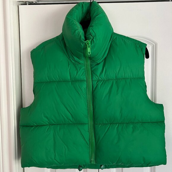Green Puffer Vest - Picture 1 of 3